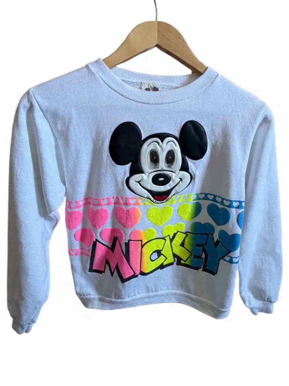 VTG 1980s Mickey Mouse Sweatshirt  w/Pilgrim tag - Made in USA  Youth L/Womens S